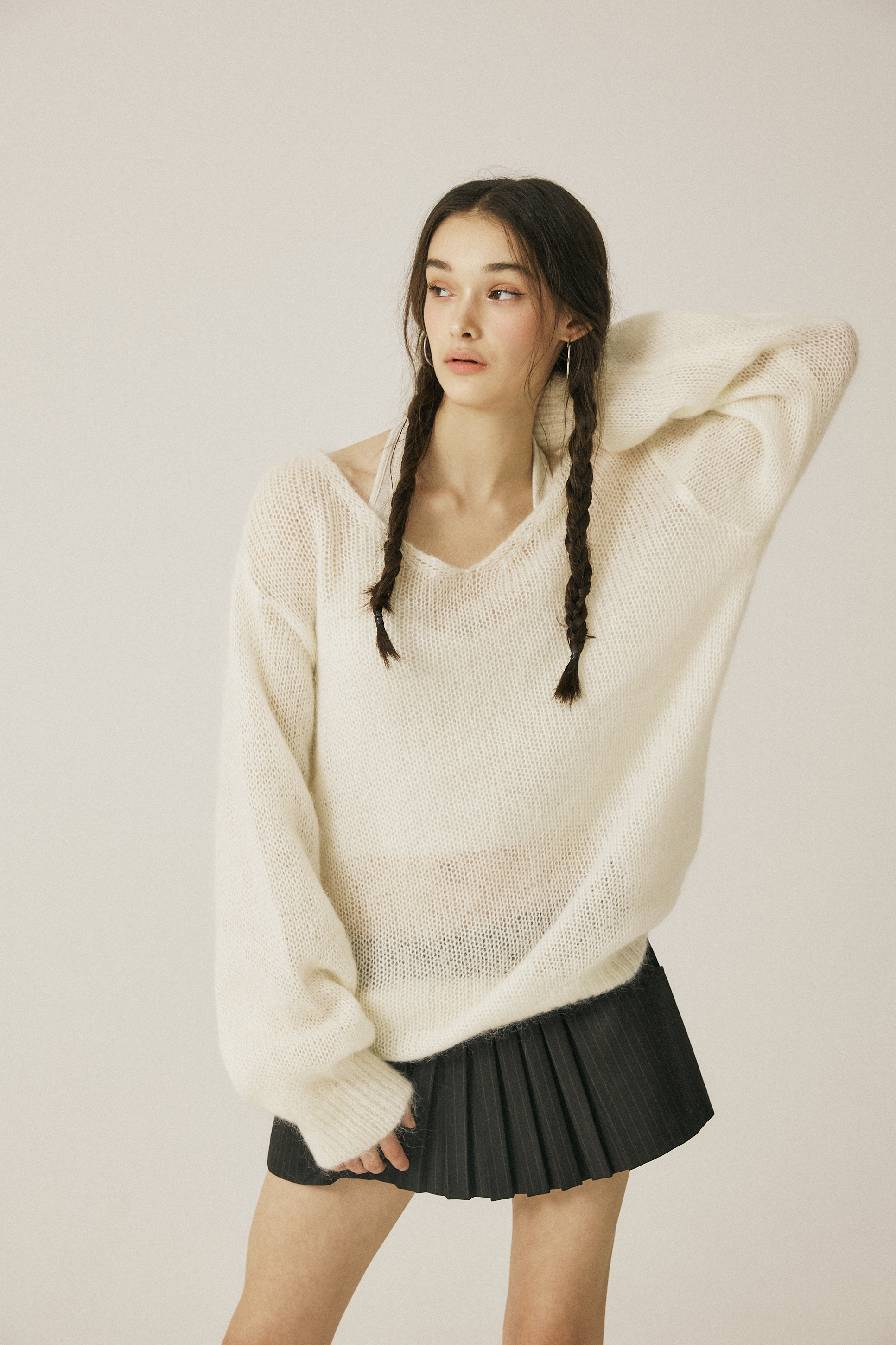 Bella mohair knit top